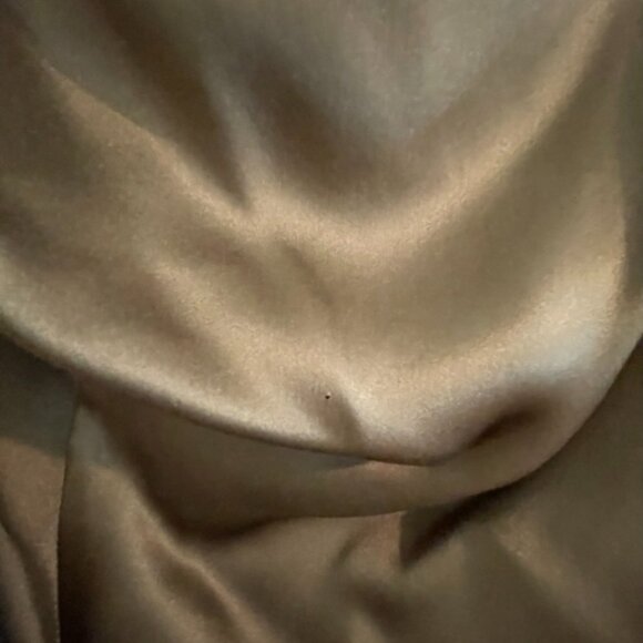 Y2K Anglomania Liquid Bronze Silk Dress - Picture 7 of 8